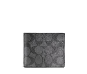 Buy Coach Men 3 IN 1 Wallet Charcoal/Black at Sasom – Authentic and Ready to Ship
