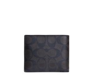 Buy Coach Compact Leather Wallet Men's Brown at Sasom – Authentic and Ready to Ship