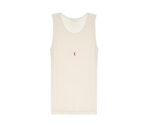 Buy SAINT LAURENT Cassandre Sleeveless Tank Top at Sasom – Authentic and Ready to Ship