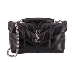 Buy SAINT LAURENT PUFFER Leather Portable Crossbody Bag Shoulder Bag Women's Black at Sasom – Authentic and Ready to Ship