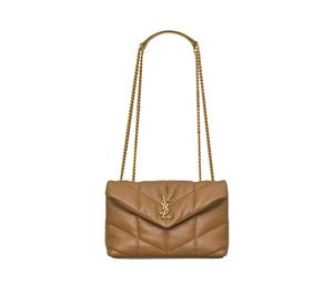 Buy Saint Laurent PUFFER Sheepskin Portable Crossbody Bag Shoulder Bag Women's Dark Cork Color at Sasom – Authentic and Ready to Ship