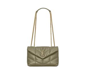 Buy Saint Laurent PUFFER Sheepskin Shoulder Bag Crossbody Bag Mini Women's Deep Moss Green at Sasom – Authentic and Ready to Ship