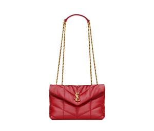 Buy Saint Laurent PUFFER Nappa Sheep Leather Envelope Bag Portable Crossbody Bag Shoulder Bag Mini Women's Luring Red at Sasom – Authentic and Ready to Ship