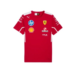 Buy Puma Scuderia Ferrari F1 PUMA 2025 Team T-shirt Deep Cherry at Sasom – Authentic and Ready to Ship