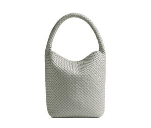 Buy Bottega Veneta CABAT Lambskin One Shoulder Handbag, Bucket Bag Medium Size Women's Agate Gray at Sasom – Authentic and Ready to Ship
