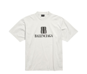 Buy Balenciaga Nano BB T-Shirt Medium Fit Dirty White at Sasom – Authentic and Ready to Ship