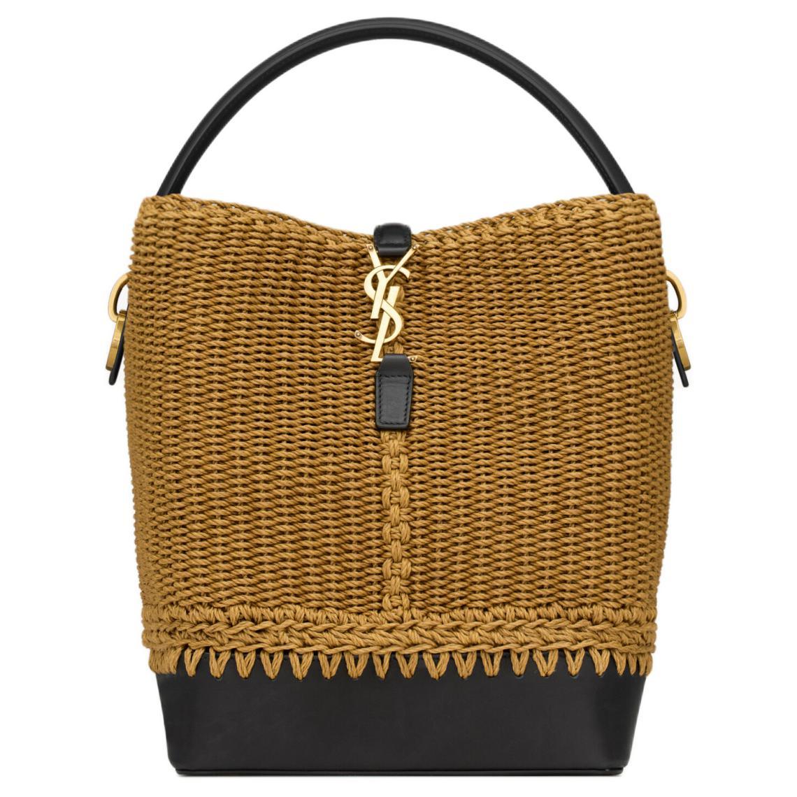 トートバッグ SAINT LAURENT Women Shoulder Bags 773991 FAEBN 2220 Beige SASOM | bags Saint Laurent Calfskin Bucket Bags One Shoulder