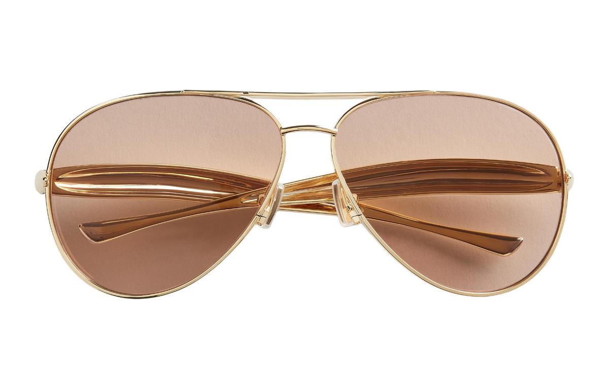 SASOM | accessories Bottega Veneta Aviator Frame Sunglasses Check