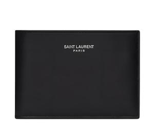 Buy Saint Laurent PARIS Leather Card Holder Men's Black at Sasom – Authentic and Ready to Ship