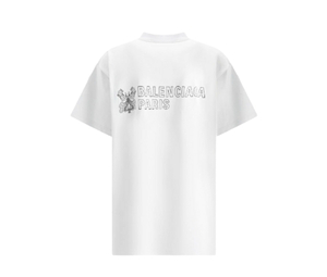 Buy Balenciaga Logo Print T-Shirt White at Sasom – Authentic and Ready to Ship