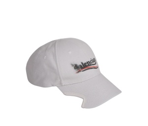 Buy Balenciaga Hat Political Stencil Print Off-White at Sasom – Authentic and Ready to Ship