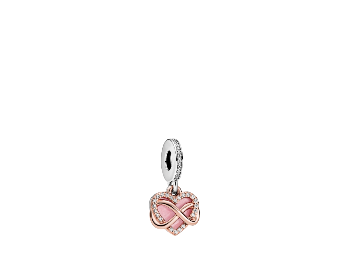 Buy Pandora Sparkling Infinity Heart Dangle Charm Pink at Sasom – Authentic and Ready to Ship