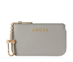 Buy Gucci Leather Key Pouch Unisex Light Gray at Sasom – Authentic and Ready to Ship