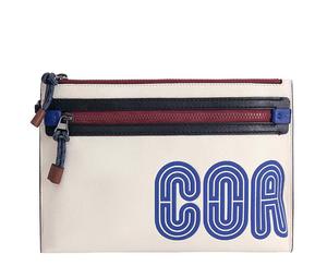 Buy Coach Academy Leather Handbags Clutches Medium Size Men's White at Sasom – Authentic and Ready to Ship