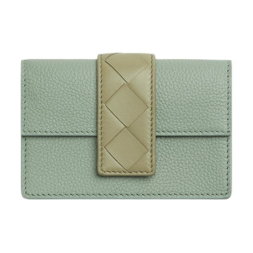 https://d2cva83hdk3bwc.cloudfront.net/794283V4IK33607-bottega-veneta-calfskin-card-holder-regular-women-s-new-sage-green-with-stone-color-and-khaki-1.jpg