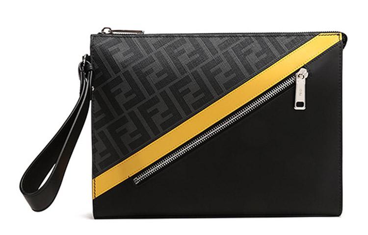 https://d2cva83hdk3bwc.cloudfront.net/7VA491A9XSF0R2A-fendi-fabric-with-leather-clutch-regular-men-s-gray-black-1.jpg