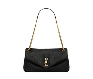 Buy Saint Laurent Grained Sheepskin Handbag Shoulder Bag Women's Black at Sasom – Authentic and Ready to Ship