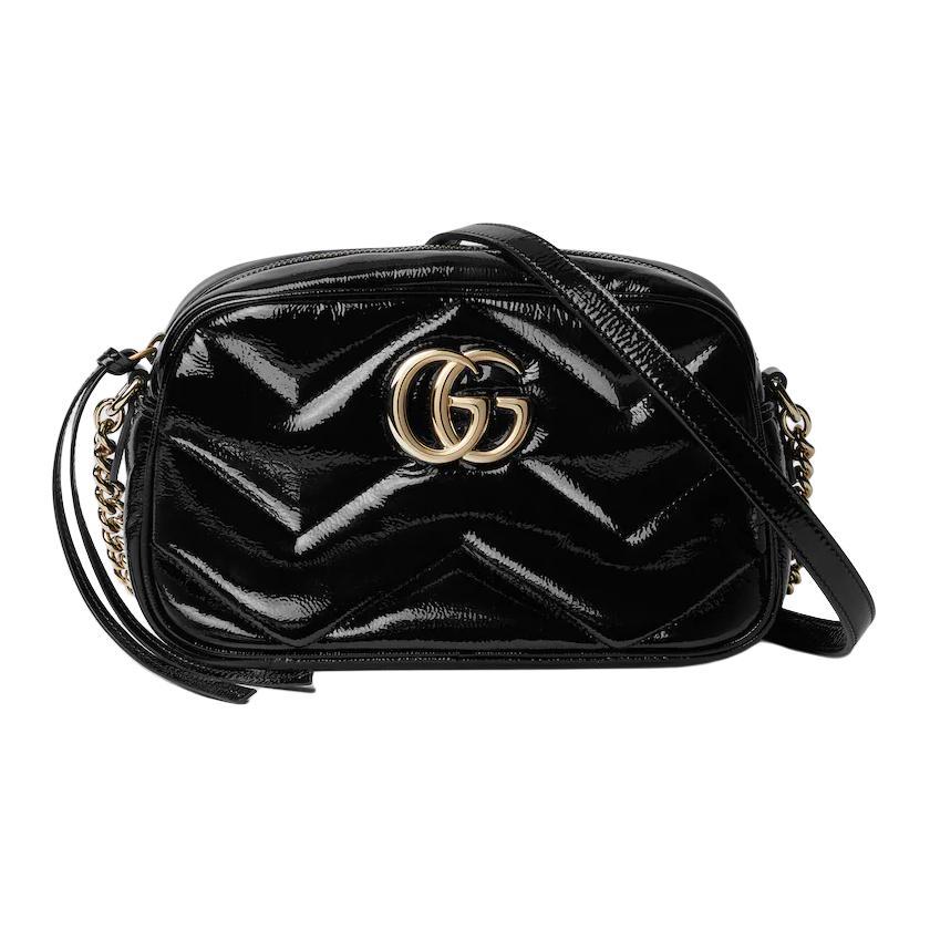 SASOM | bags Gucci Quilting V-Shape Pattern Patent Leather