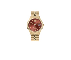 Buy Vivienne Westwood Little Camberwell Watch 29MM Gold Red at Sasom – Authentic and Ready to Ship