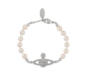 Buy Vivienne Westwood Brass Glass Pearl Bracelets Women's Silver at Sasom – Authentic and Ready to Ship