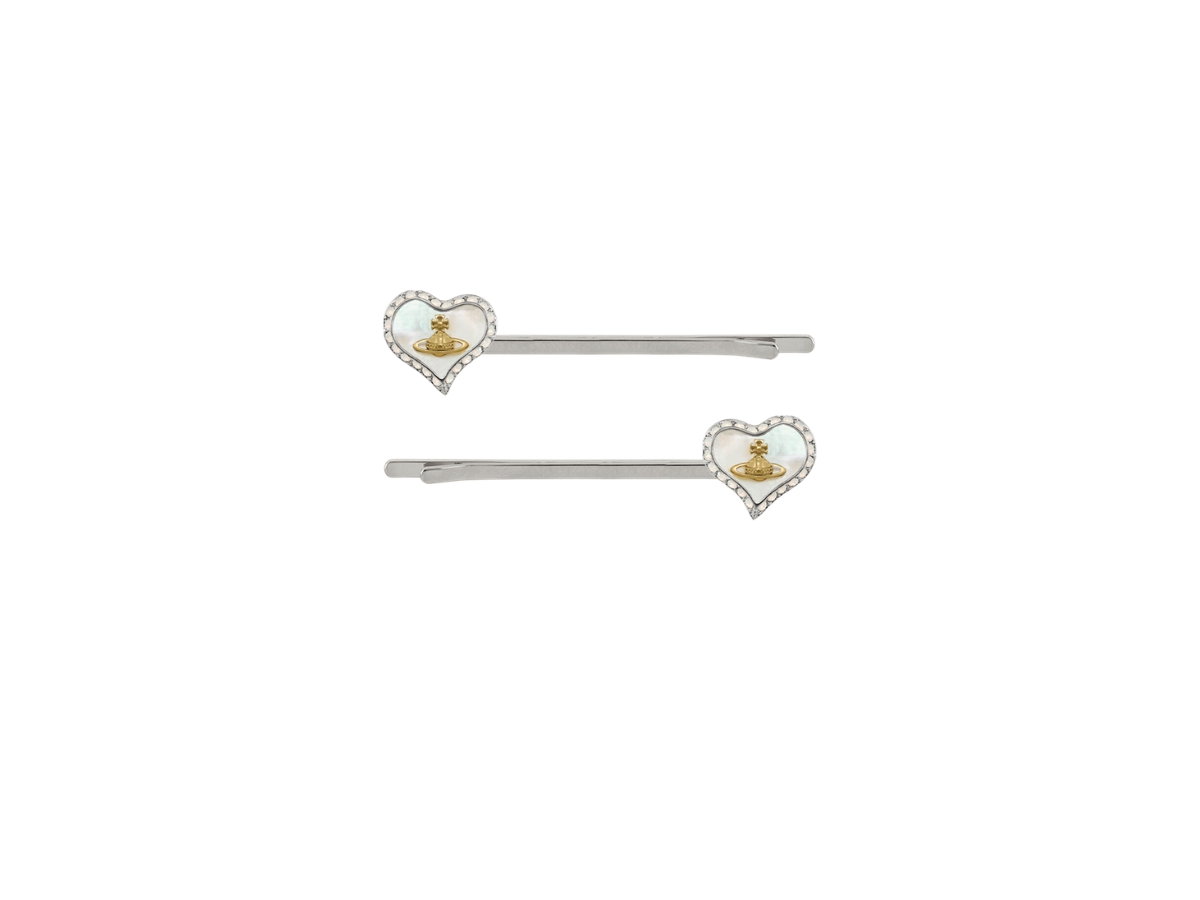 Buy Vivienne Westwood Petra Bobby Pins Platinum at Sasom – Authentic and Ready to Ship