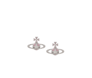 Buy Vivienne Westwood Mayfair Bas Relief Earrings Rhodium Light Rose at Sasom – Authentic and Ready to Ship