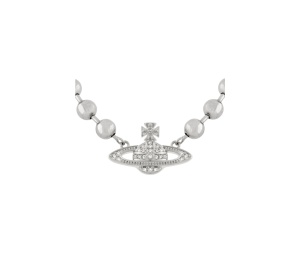 Buy Vivienne Westwood Thames Mini Bas Relief Choker White Crystal at Sasom – Authentic and Ready to Ship