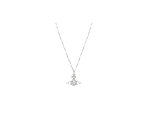 Buy Vivienne Westwood Lee Orb Pendant Necklace Platinum White Cz at Sasom – Authentic and Ready to Ship