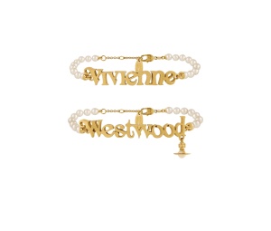 Buy Vivienne Westwood Amelia Bracelet Gold Cream Pearl at Sasom – Authentic and Ready to Ship