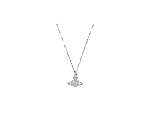 Buy Vivienne Westwood Noella Pendant Necklace Platinum White Cz at Sasom – Authentic and Ready to Ship