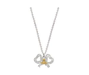 Buy Vivienne Westwood Metal Crystal Brass Necklaces Women's Silver at Sasom – Authentic and Ready to Ship