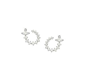 Buy Vivienne Westwood Lydia Earrings Platinum White at Sasom – Authentic and Ready to Ship