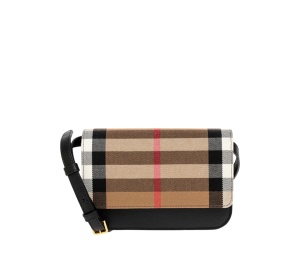 Buy Burberry Madison Check And Leather Crossbody Bag Black at Sasom – Authentic and Ready to Ship