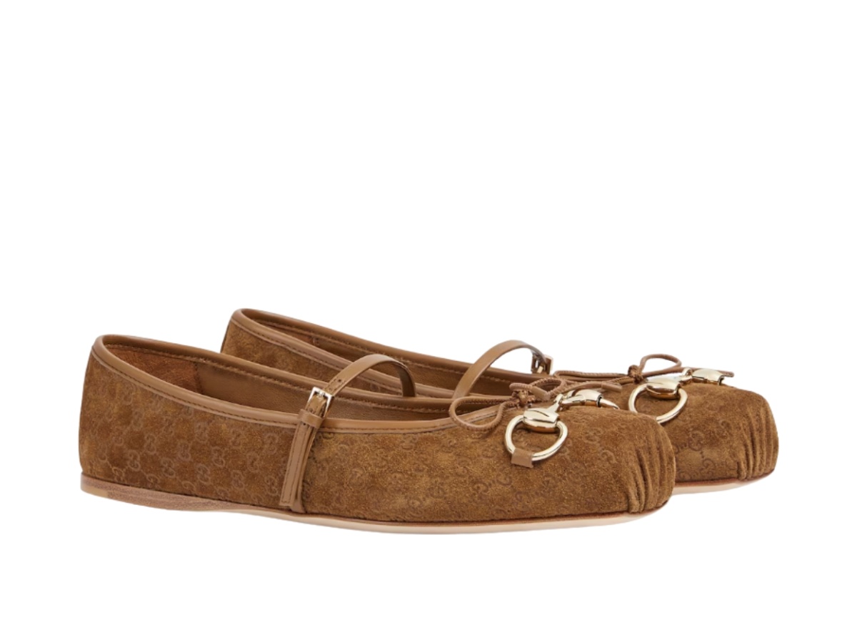 https://d2cva83hdk3bwc.cloudfront.net/814413-aaeen-2808-gucci-horsebit-ballet-flat-in-light-brown-mini-gg-suede-with-light-gold-toned-hardware-2.jpg