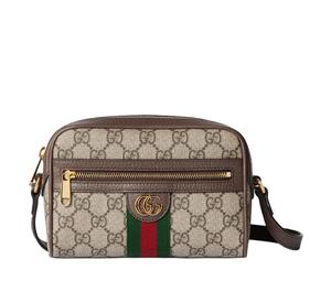 Buy Gucci Ophidia GG Supreme Canvas Shoulder Bag Mini Women's Beige & Dark Brown at Sasom – Authentic and Ready to Ship