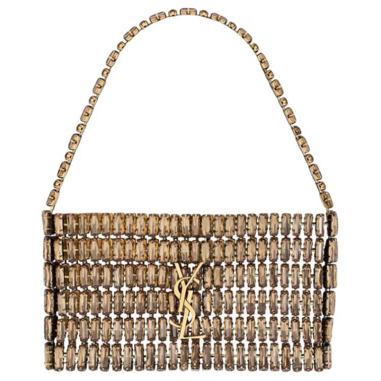 https://d2cva83hdk3bwc.cloudfront.net/819638-JBO7W-8472-saint-laurent-faux-crystal-one-shoulder-handbags-women-s-walnut-ebony-1.jpg