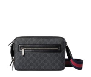 Buy Gucci GG Supreme Canvas Crossbody Bag Medium Size Men's Black at Sasom – Authentic and Ready to Ship