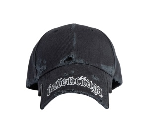 Buy Balenciaga Blackletter Script Cap Black Faded at Sasom – Authentic and Ready to Ship