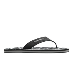 Buy Balenciaga Flip-flops Logo Black at Sasom – Authentic and Ready to Ship