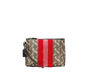 Buy Coach Women's Charlie 23 Horse And Carriage Monogram Clutch Khaki at Sasom – Authentic and Ready to Ship