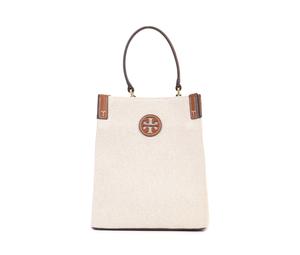 Buy TORY BURCH Canvas With Leather Quality Bucket Bags Shoulder Bag Crossbody Bag Handbag Regular Women's White/Brown at Sasom – Authentic and Ready to Ship
