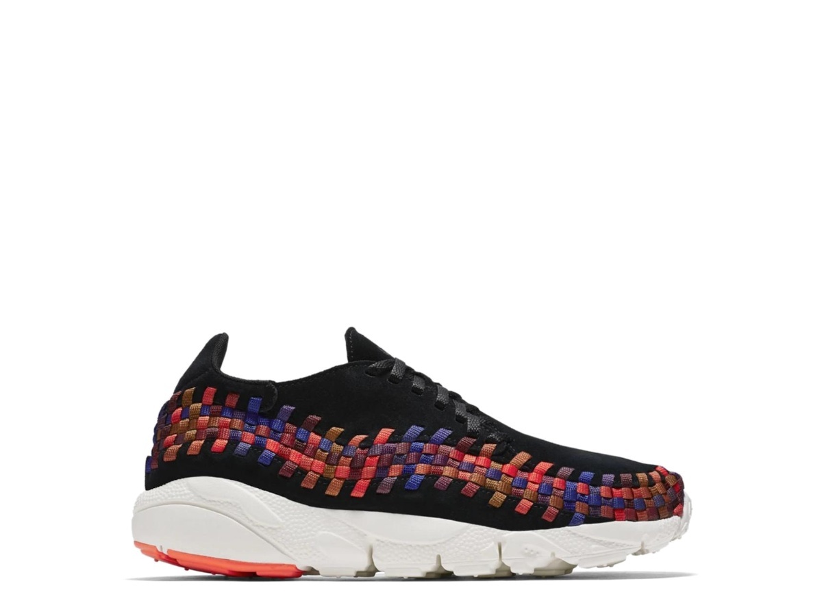 nike footscape black rainbow