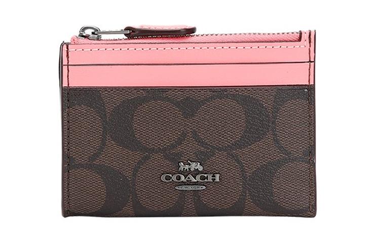 https://d2cva83hdk3bwc.cloudfront.net/88208-QBR6K-coach-mini-id-skinny-card-clip-card-holder-women-s-dark-brown-pink-1.jpg