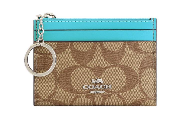 https://d2cva83hdk3bwc.cloudfront.net/88208-SKHAQ-coach-mini-id-skinny-leather-card-clip-card-holder-mini-women-s-bright-blue-brown-monogram-1.jpg