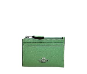 Buy Coach Leather Card Holder Mini Women's Green at Sasom – Authentic and Ready to Ship