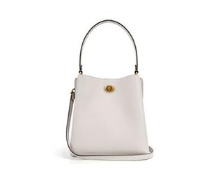Buy Coach Charlie Pebbled Leather Bucket Bag Handbag Shoulder Bag Crossbody Bag Small Size Women's White at Sasom – Authentic and Ready to Ship