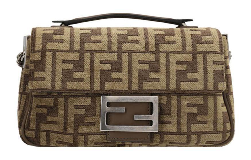 SASOM | bags FENDI Baguette Fabric Cow Leather Patchwork
