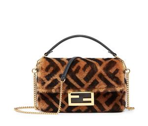 Buy FENDI Baguette Sheepskin Baguette Bag, Crossbody Handbag, Shoulder Bag Mini Women's Brown at Sasom – Authentic and Ready to Ship
