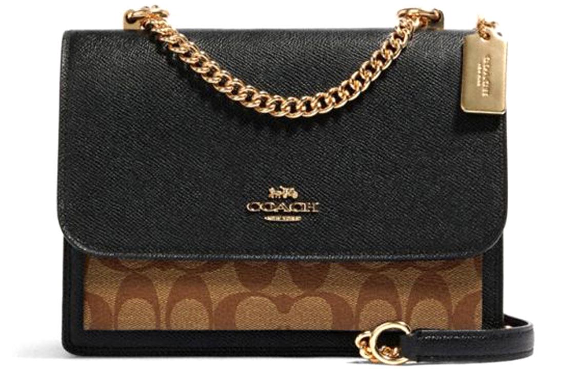 https://d2cva83hdk3bwc.cloudfront.net/91019-IMCBI-coach-klare-canvas-with-leather-trunk-bag-shoulder-bag-crossbody-bag-handbag-small-size-women-s-black-brown-1.jpg