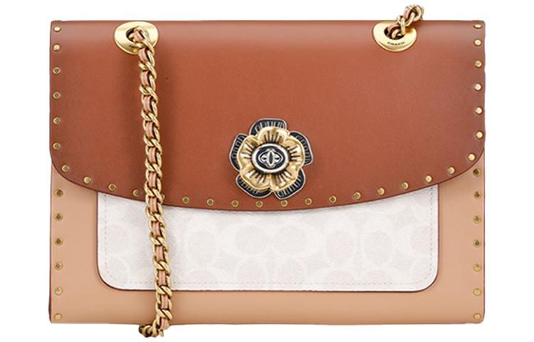 https://d2cva83hdk3bwc.cloudfront.net/967-B4R7F-coach-parker-canvas-with-leather-shoulder-bag-crossbody-bag-medium-size-women-s-caramel-white-monogram-1.jpg